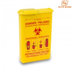 Elite Bags EB09.001 Compact Biohazard Container